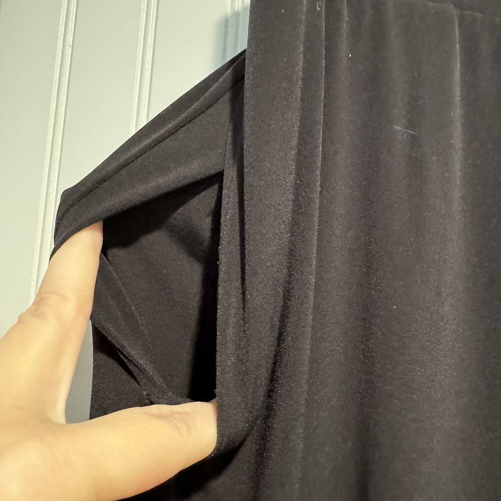 Lane Bryant Black Flowy Wide Leg Pants Pull On Plus Size 14/16 - Picture 5 of 7